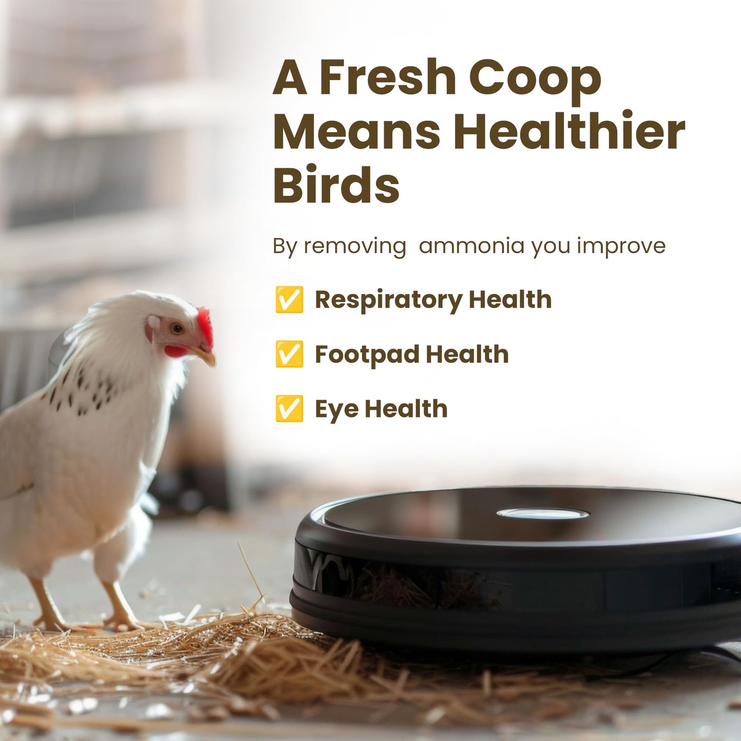 Coop Poop Buster – Chicken Coop Cleaner | 2-Gallon Mix | Natural Coop Refresher for Chickens | Safe & Effective Cleaning | Spray for Coops & Nesting, Chicks, Ducks, | 16 oz Concentrate. 2,000+ Sq Ft