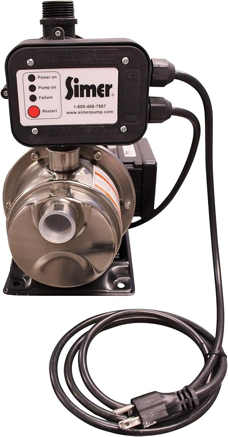 Simer 4075SS-01 3/4 HP Pressure Booster Pump