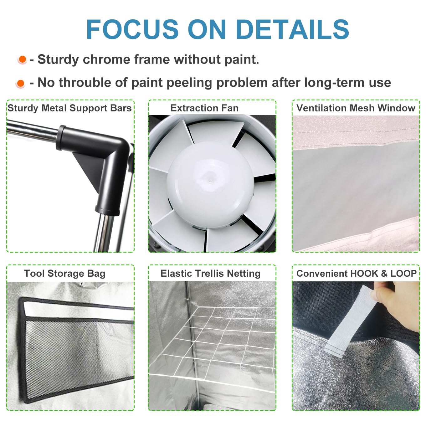 Grow Tent Kit,Complete 4x4ft High Reflective Mylar Indoor Grow Tent Hydroponics Indoor Plant Growing Tent Room Full Spectrum LED Grow Light Ventilaion Fan Growing System+Accesseries (48" x 48" x 83")
