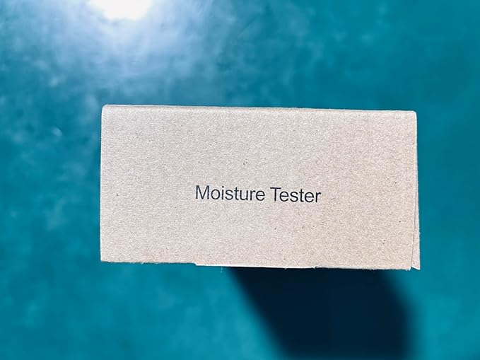 Wood Moisture Meter, Firewood Moisture Tester, Drywall Moisture Detector, Pin Type Water Leak Detector with Visual Alerts for Lumber Logs Concrete Floors Ceiling Building Material Hardwood