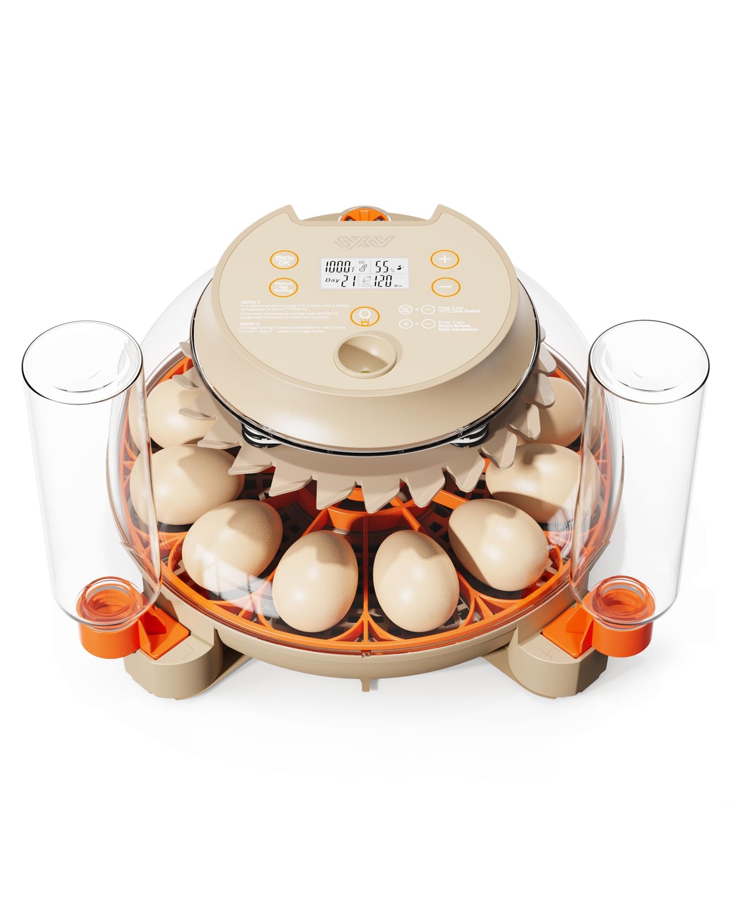 Innsky Incubators for Hatching Eggs,12 Egg Incubator with Automatic Egg Turning and Humidity Control, Chicken Egg Incubator with Temperature Control, Egg Candler