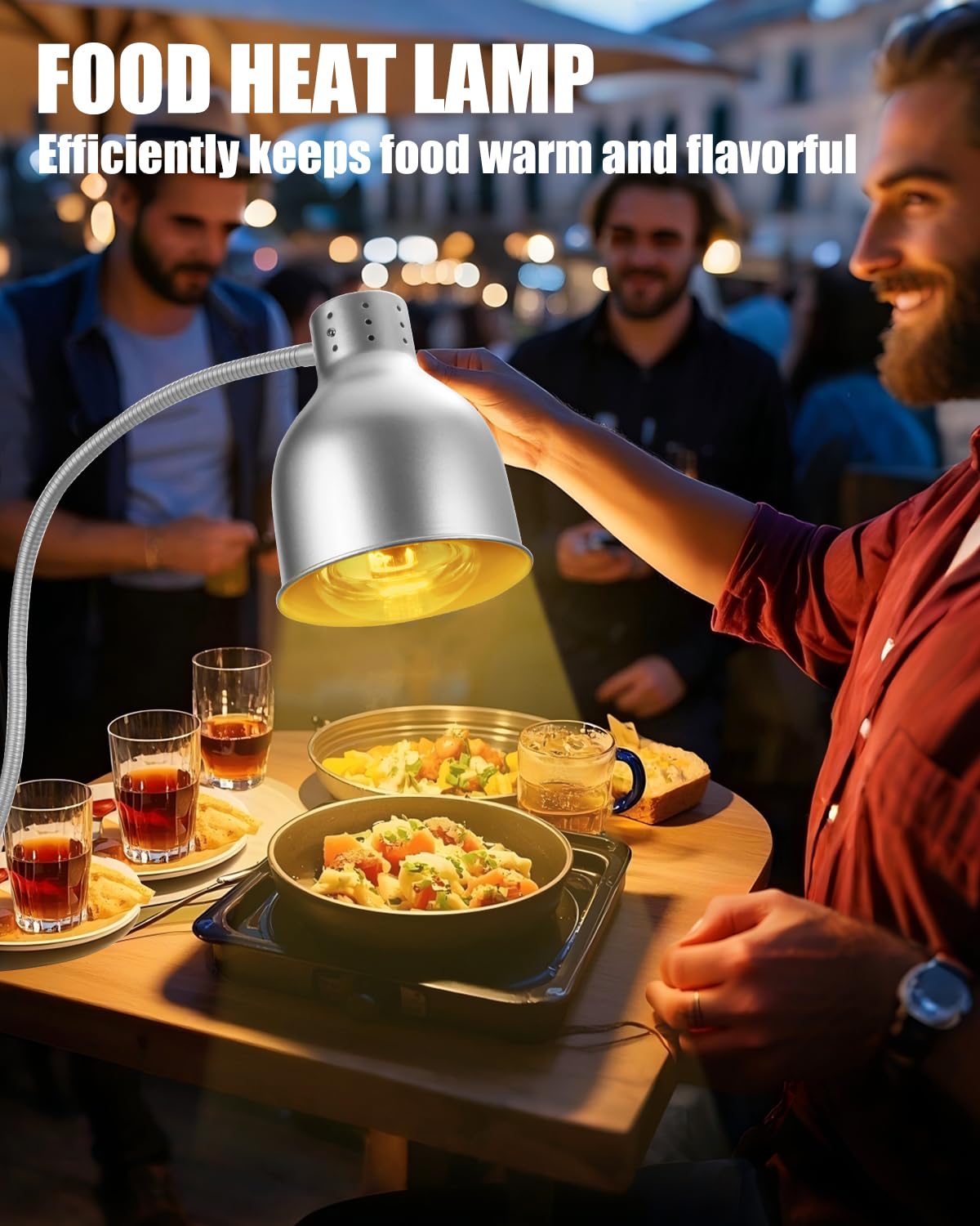 VORIGY 250W Heat Lamp Bulbs, 8000 Hours Rated, R40 Bathroom Shower Incandescent Light Bulb, Infrared Heating for Chickens, Reptiles, Pets, Food, E26 Base, 6 Pack