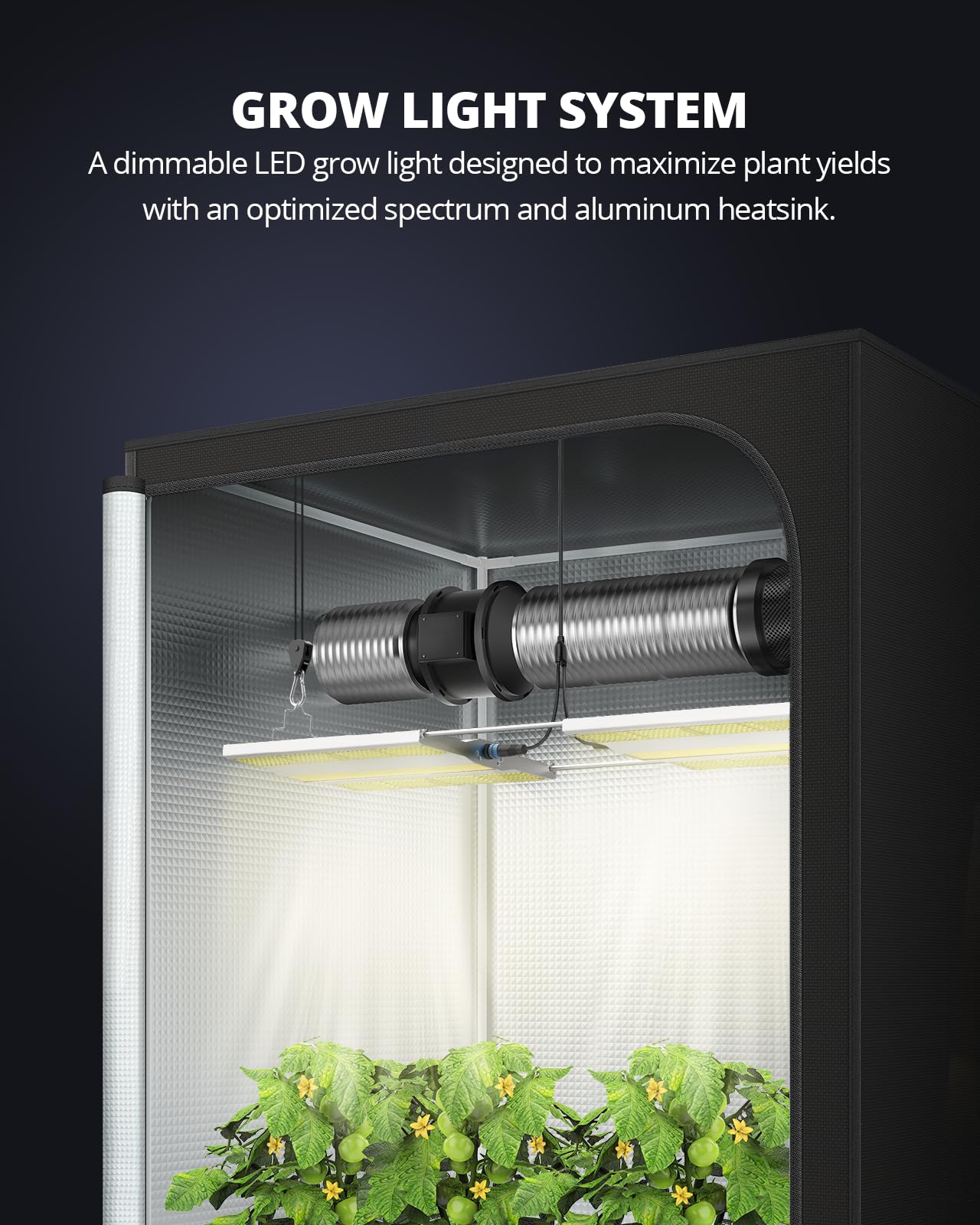 VIPARSPECTRA XS3000 Pro Grow Light, 300W LED Grow Lights for Indoor Plants Full Spectrum with New-Gen Lens, Dimmable Dimming Daisy Chain Plant Lights for Seed Starting Veg Flower 4x2 4x3 Grow Tent
