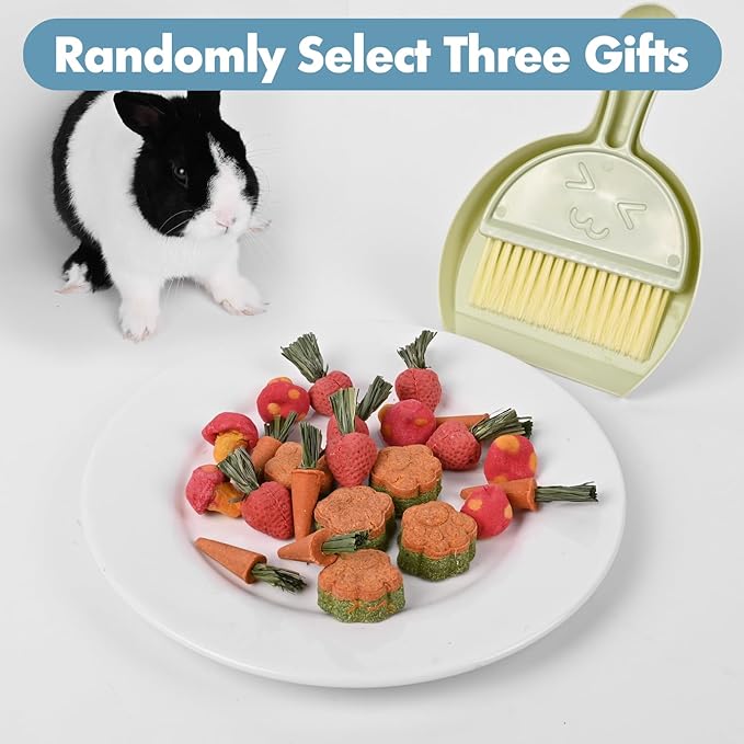 Large Rabbit Litter Box Bunny Litter Box Corner Litter Pan with Drawer Comes with Liners Rabbit Pee Pads, Small Animal Bedding Toilet for Adult Guinea Pig, Ferret, Hamster, Bunnies