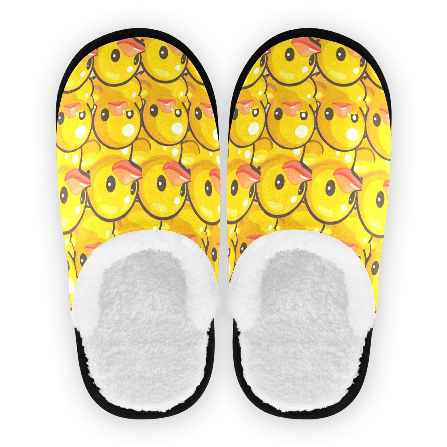 Yellow Duck Spa Slippers Horse House Slippers Memory Foam Slippers Indoor Outdoor Non-Slip Home Shoes L for Men Woman