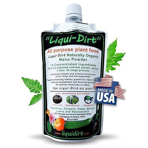 Naturally Organic Plant Food Fertilizer – All-Purpose for Indoor Houseplants, Rare Aroids, Flowers, Outdoor Vegetables & Herbs – Enriched with Microbes & Nutrients – Makes 50 Gallons