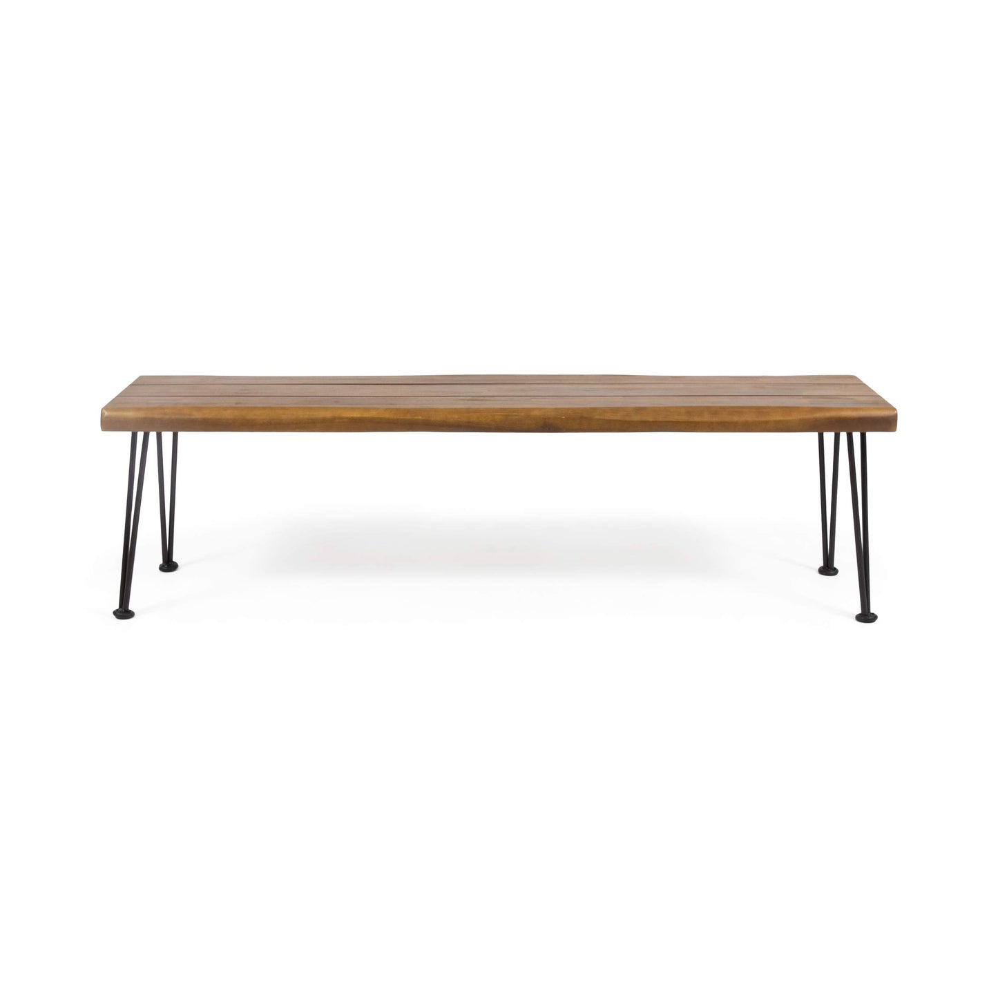 Christopher Knight Home Kama Patio Dining 72" Acacia Wood Rectangular Table and Gladys 62" Acacia Wood Outdoor Bench
