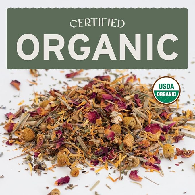 Sassafras & Pumpernickel Certified USDA Organic Chicken Nesting Herbs (16 oz, 1 Pound Bulk Bag) Aromatic Herbs for Coops and Nest Boxes, Nesting Herbs for Chicken coop, coop Refresher for Chickens