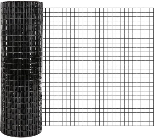 Hardware Cloth 1/2 Inch - 36in x 100ft Black Galvanized Chicken Wire Mesh Roll, Hot-Dipped After Welding for Chicken Coop, Rabbit Cages & Garden Fencing – Poultry Netting & Chicken Wire Fencing