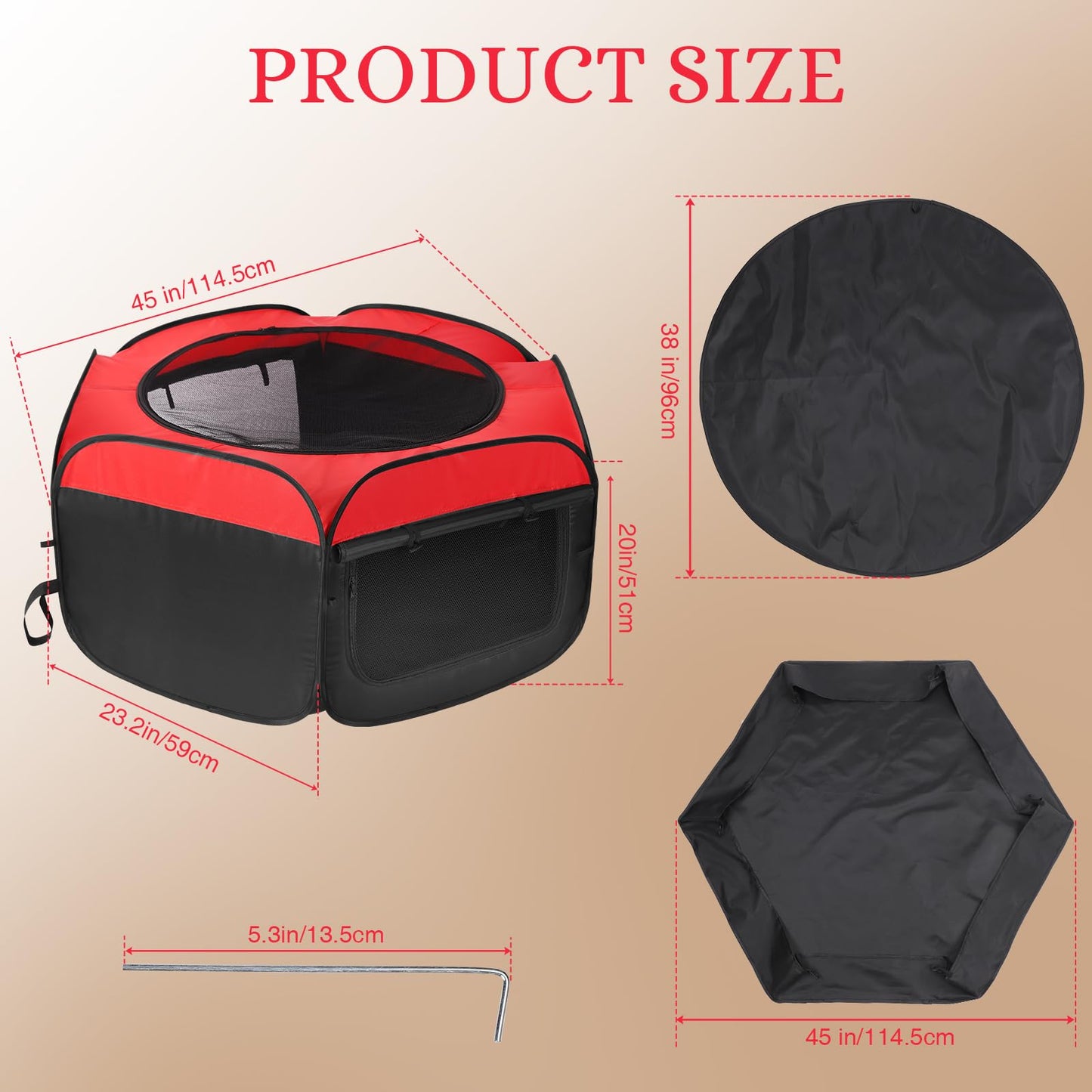 Brooder Box for Chicks - Chicken Brooder Kit with Dual Doors Design Pop-Up Playpen, Top Cover, Waterproof Mat, Storage Bag | Indoor Baby Chick Starter Kit for Ducklings, Quail & Poultry