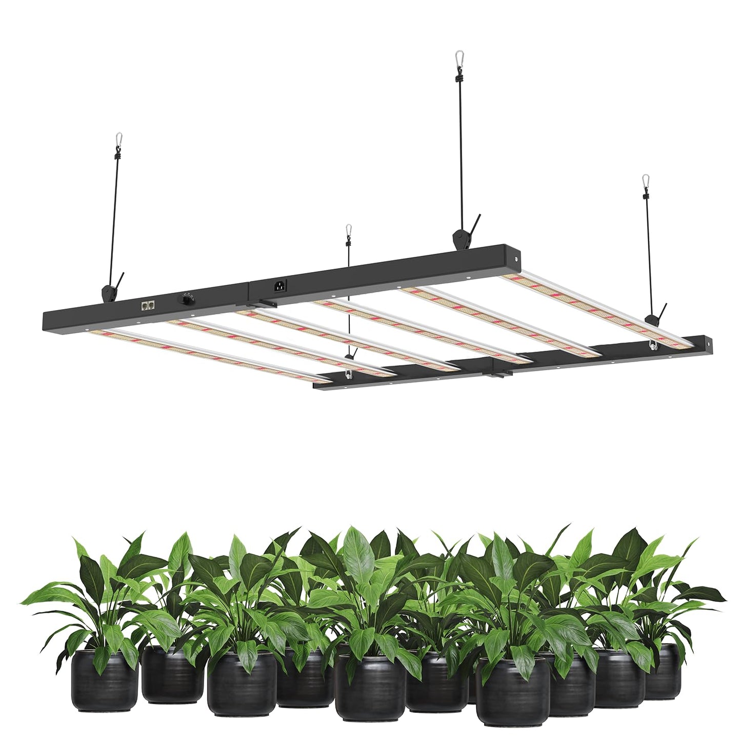 BAYLABS 720W LED Grow Light 2.81 μmol/J Efficiency Dimmable Full Spectrum UV/IR Enhanced Grow Lamp for 4x4 5x5 ft Grow Tent Greenhouse Vertical Farms, and hydroponics