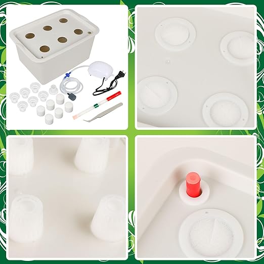 Hydroponics Grower Kit DIY Self Watering Indoor Hydroponics Tools Hydroponic System Planting Container Include Aquarium Air Pump Buoy Planting Box
