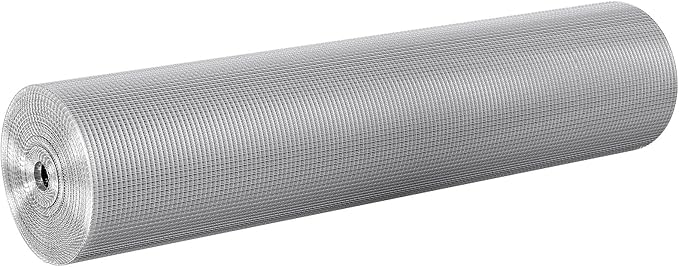 VEVOR Hardware Cloth, 1/4 inch 36in x 100 ft 23 Gauge, Hot Dipped Galvanized Wire Mesh Roll, Chicken Wire Fencing, Wire Mesh for Rabbit Cages, Garden, Small Rodents
