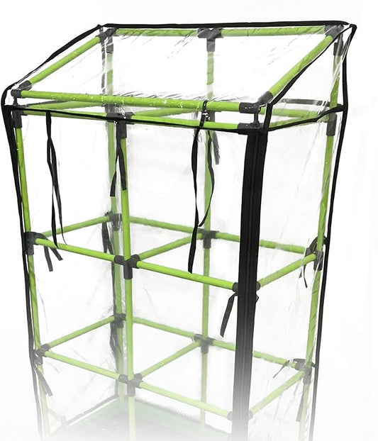 Bio Green Cover for Raised Garden Bed City Jungle & Heidelberg | Transparent Design | Incl. 2 Zippers | Protection from Cool Nights | Easy to Assemble