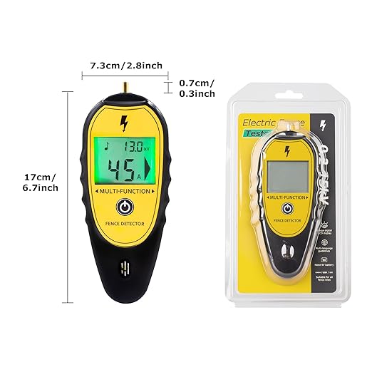 Electric Fence Tester and Fault Finder, 15KV Digital Electric Fence Voltage Tester 200V‑15000V