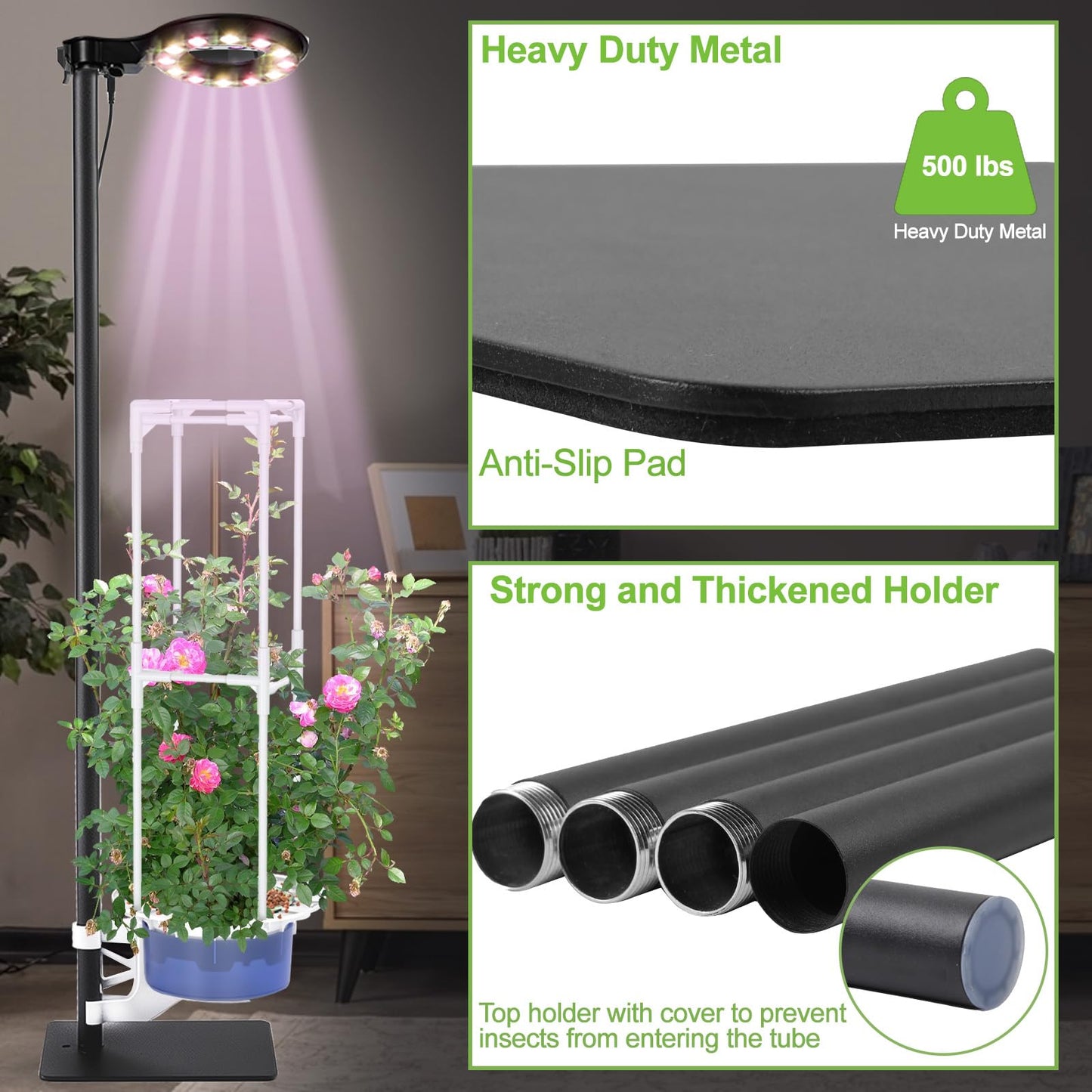 E SUPEREGROW DIY Hydroponics Growing System Tower Garden Kit