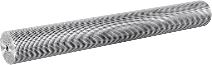 VEVOR Hardware Cloth, 1/4 inch 48in x 50 ft 23 Gauge, Hot Dipped Galvanized Wire Mesh Roll, Chicken Wire Fencing, Wire Mesh for Rabbit Cages, Garden, Small Rodents