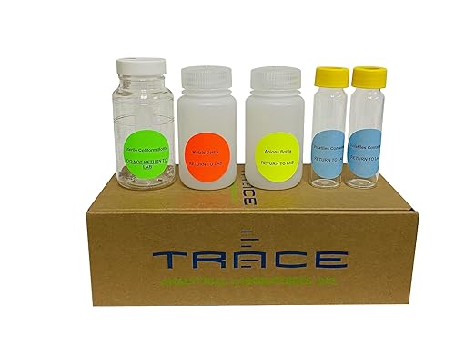 Premium Drinking Water Test Kit for City and Well Water – Lab Results for 100+ Parameters Including Coliform Bacteria, Nitrate, Metals, Volatile Organic Compounds, and More
