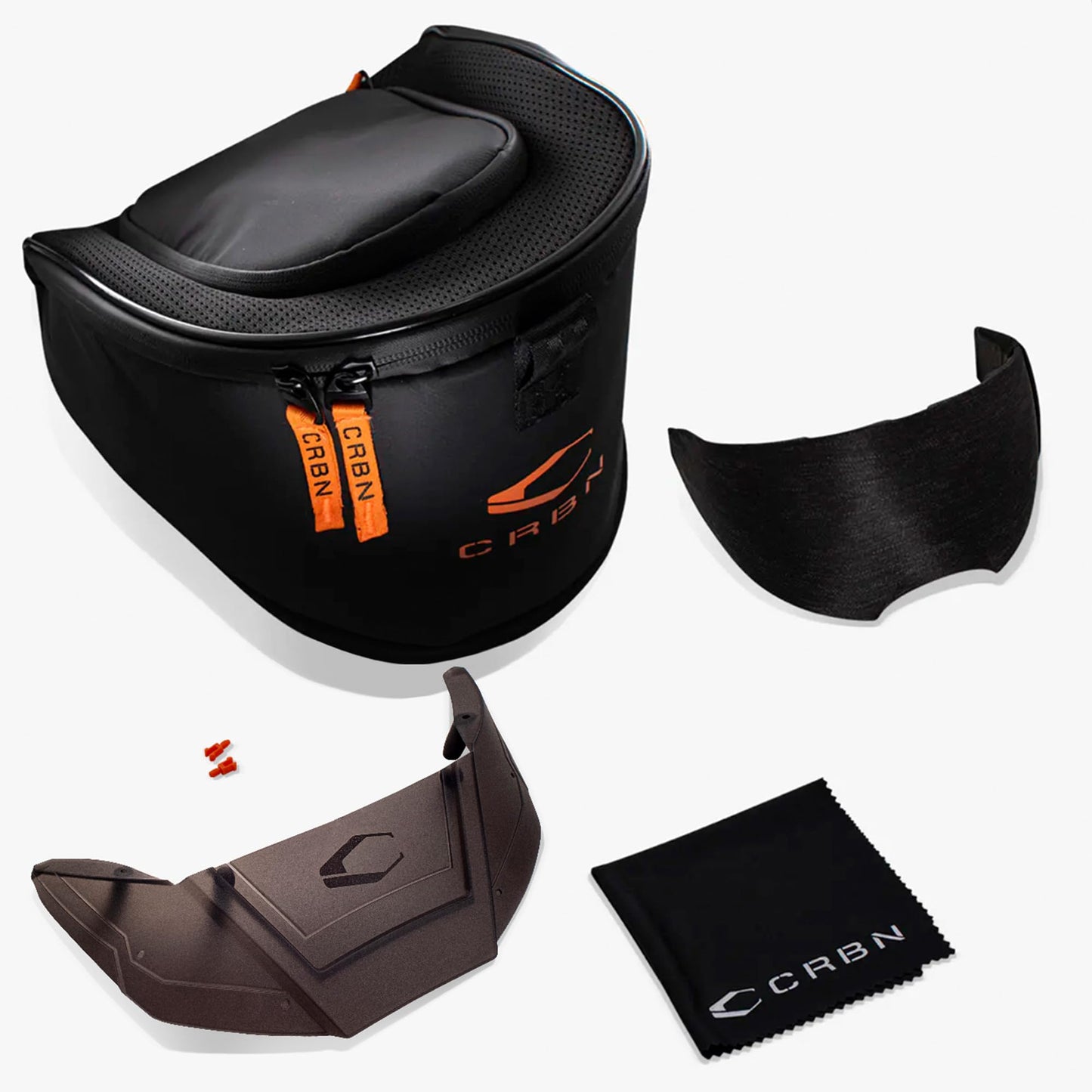 CRBN Paintball Zero Pro Goggle [ Includes: Two Lens + Visor + Case ] (Graphite, More Coverage)