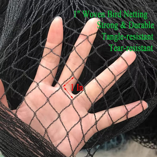 Vocray Bird Netting for Chicken Coop 50x50 Ft, 1" Mesh, Strong Woven Poultry Netting Roof Cover for Chicken Run, Heavy Duty Bird Net for Fruit Trees, Blueberry, Vegetables, Garden Protection