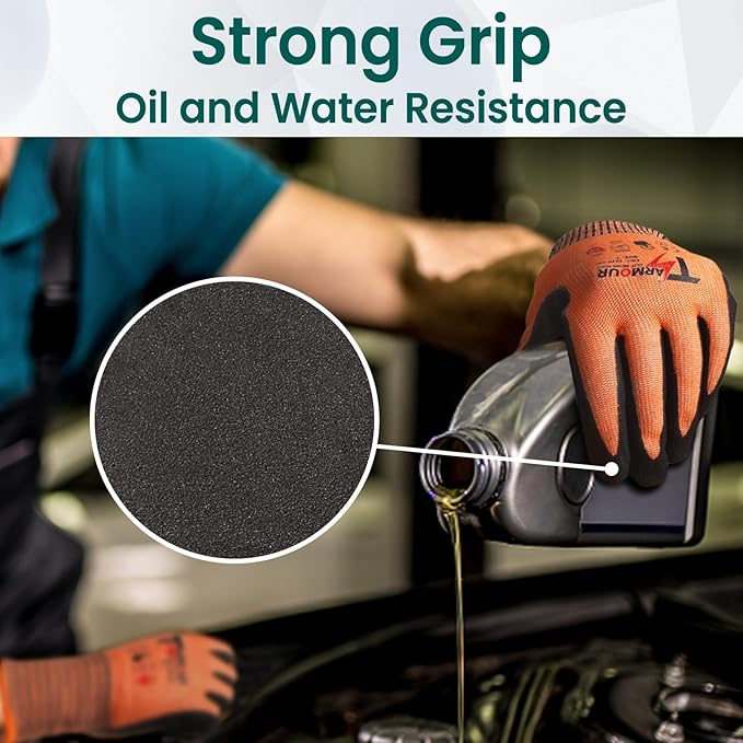 2 Pairs Highest Level Cut Resistant Gloves, ANSI A9 Cut Proof Work Gloves, Touch-Screen Compatible, Durable Cutting Gloves for Fishing, Men&Women Heavy Duty