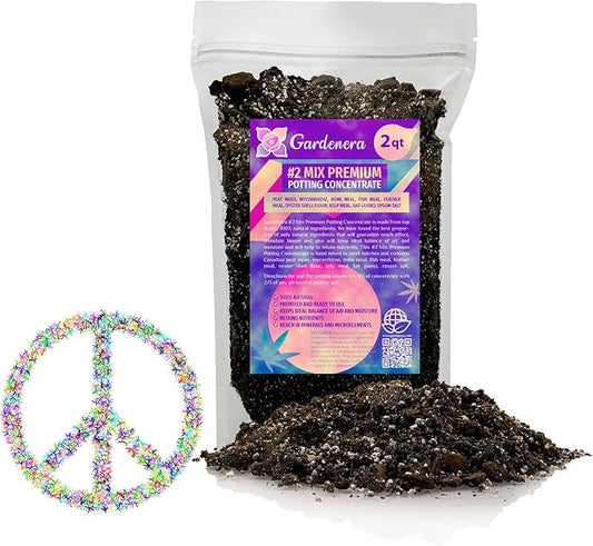 Gardenera Organic Photoperiod Plants Potting Soil Mix - Perfect Balance of Nutrients, Drainage, and Aeration for Thriving Photoperiod Plants - 2 Quart