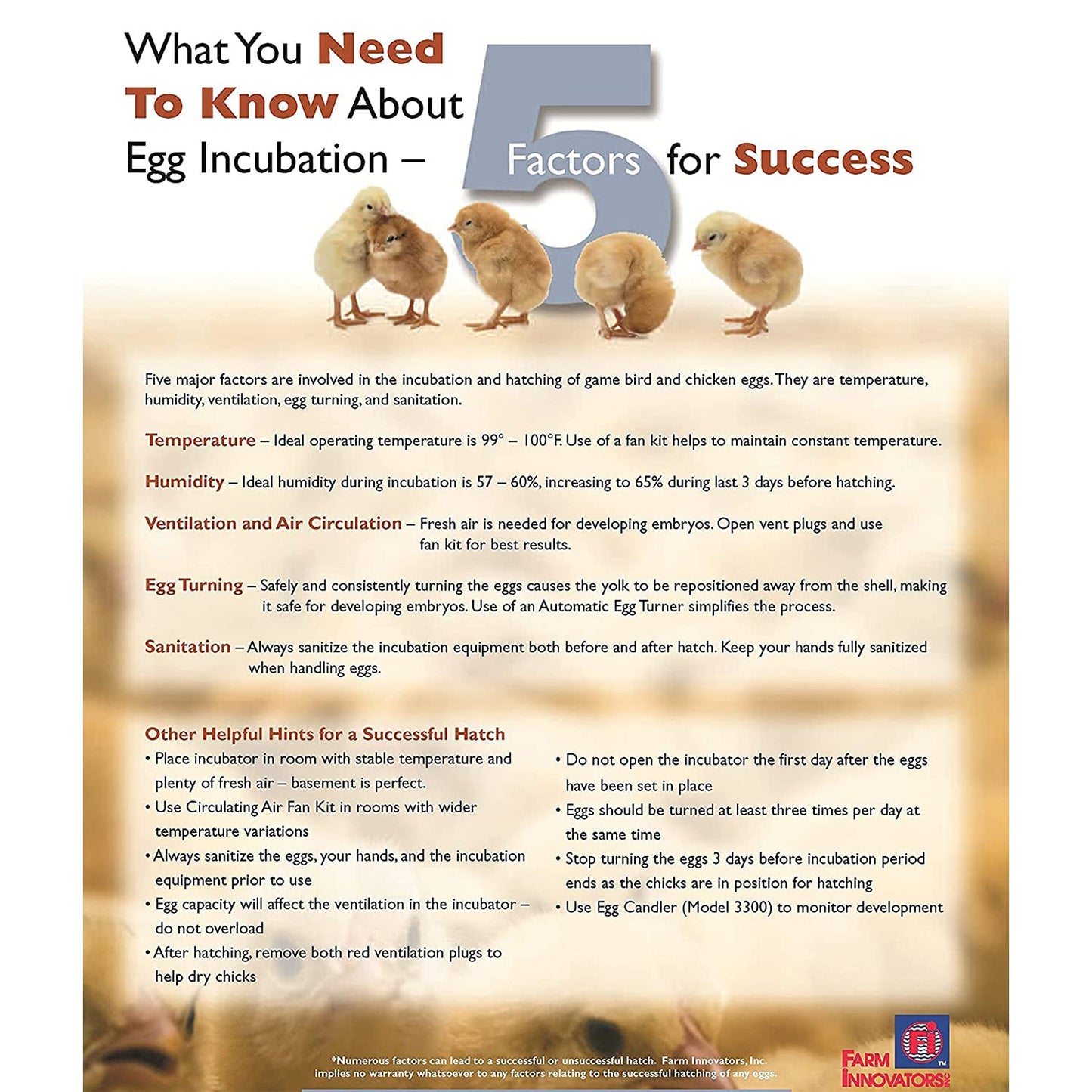 Farm Innovators Model 2450 Pro Series Digital Circulated Air Egg Incubator with Automatic Egg Turning and Humidity Control, 41 Egg Capacity