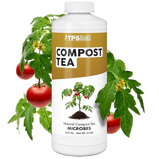 Compost Tea, Boosts Microbial Activity in Gardens for All Plants, 32 oz (1 Quart)