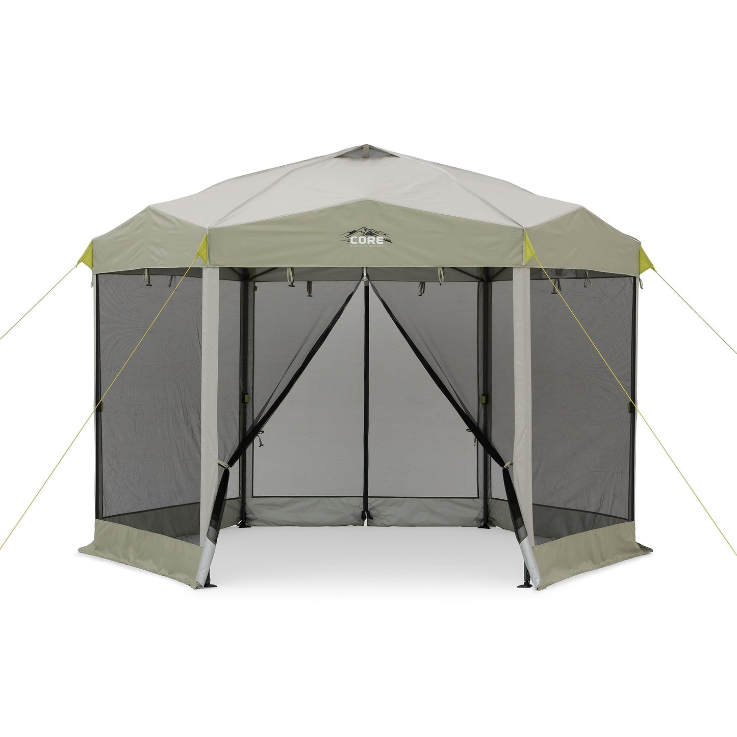 CORE 11.5’x10’ Instant Screen House | Folding and Portable Large Pop Up Tent Gazebo Canopy Shelter with Included Carry Bag | Perfect for Family Camping, Outdoor, Picnic, Backyards, and Tailgate