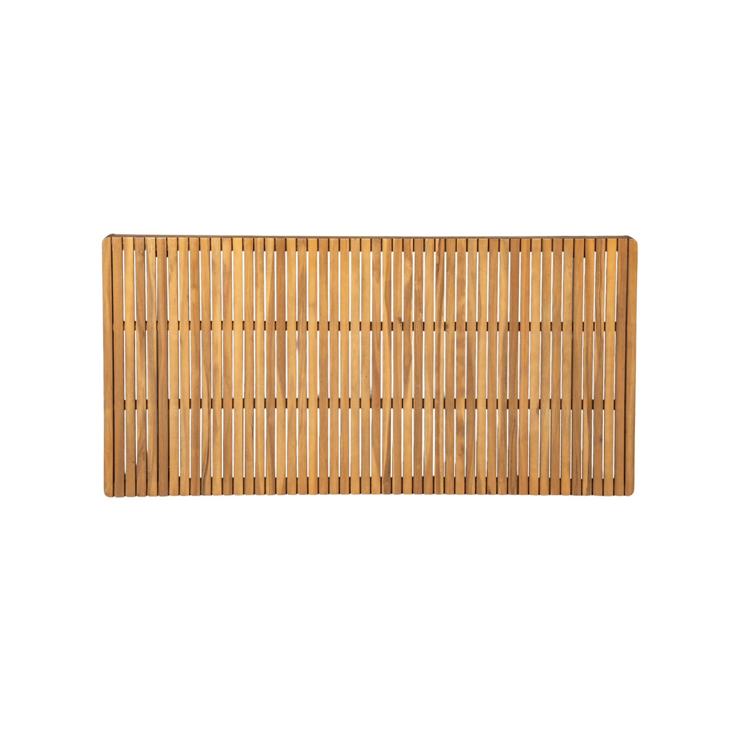 Christopher Knight Home Hobson Acacia Wood Outdoor Dining Table for 6, Wooden Patio Farmhouse Dining Table, Rectangle Slatted Top for Outdoor Gatherings, Natural Finish