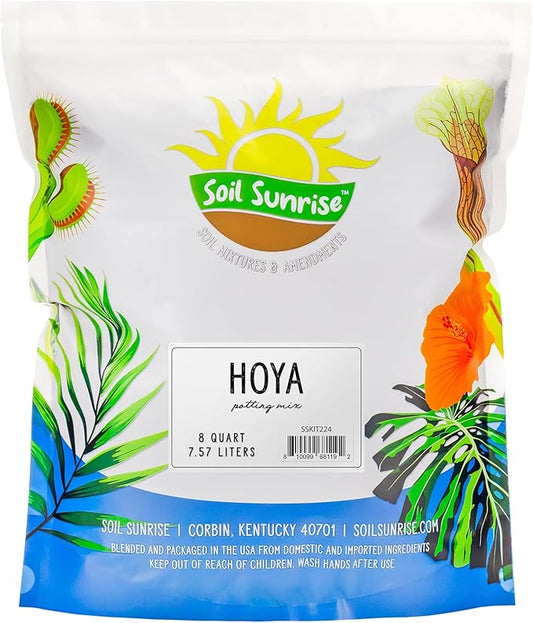 Hoya Plant Potting Soil Mix (8 Quarts), Custom Blend for Growing Hoya Tropical Houseplants