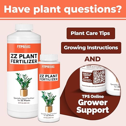 ZZ Plant Fertilizer for All Zamioculcas Plants, Liquid Plant Food, 32 oz (1 Quart)
