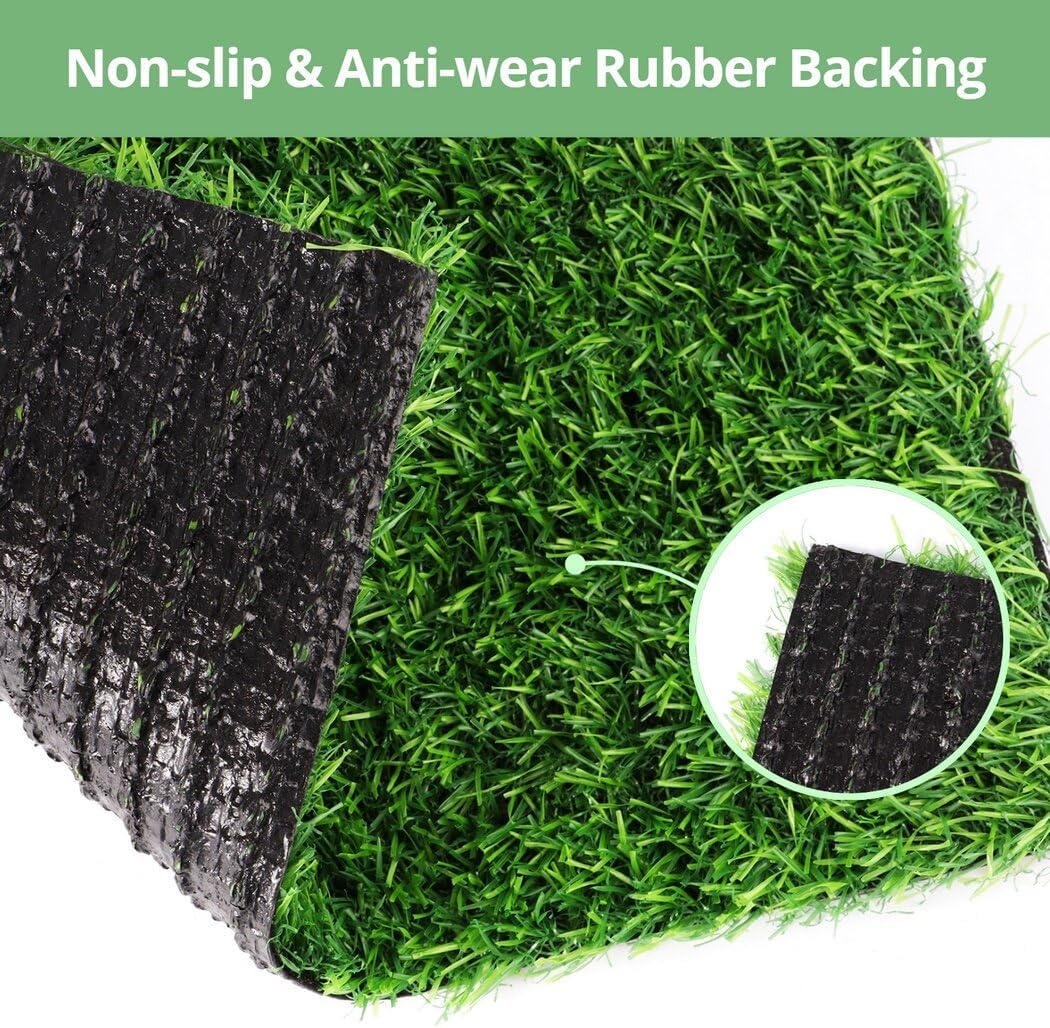 Homaisson 12Pack Chicken Nesting Pads, 12”x12” Nesting Box Pads Artificial Grass Washable Chicken Coop Bedding Laying Rug Fake Turf Mats Grass Carpet Garden Lawn for Hen Small Pets