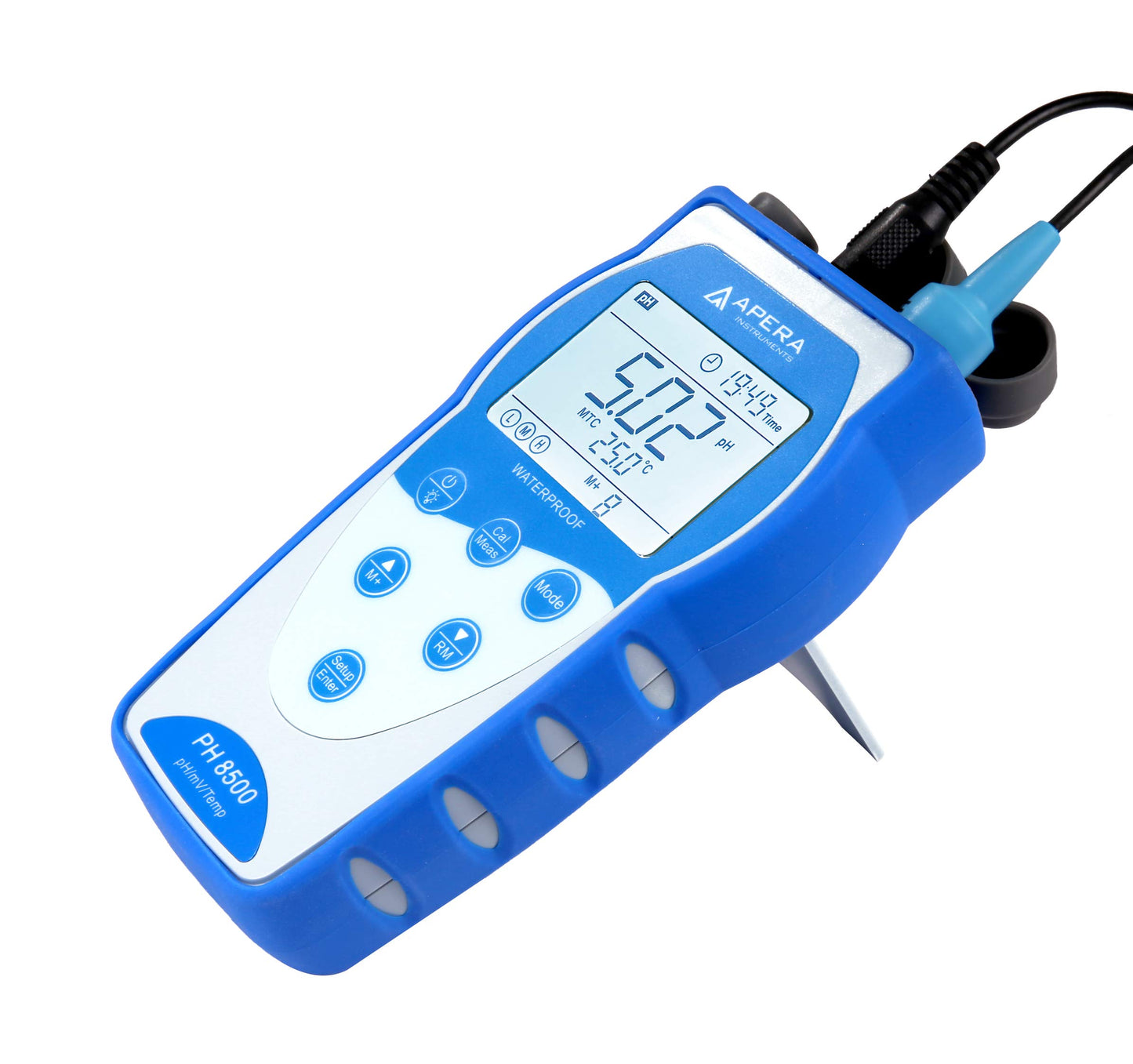 Apera Instruments Premium Series PH8500-MS Portable pH Meter Kit for Small Samples and Test Tubes, Blue (AI5554)