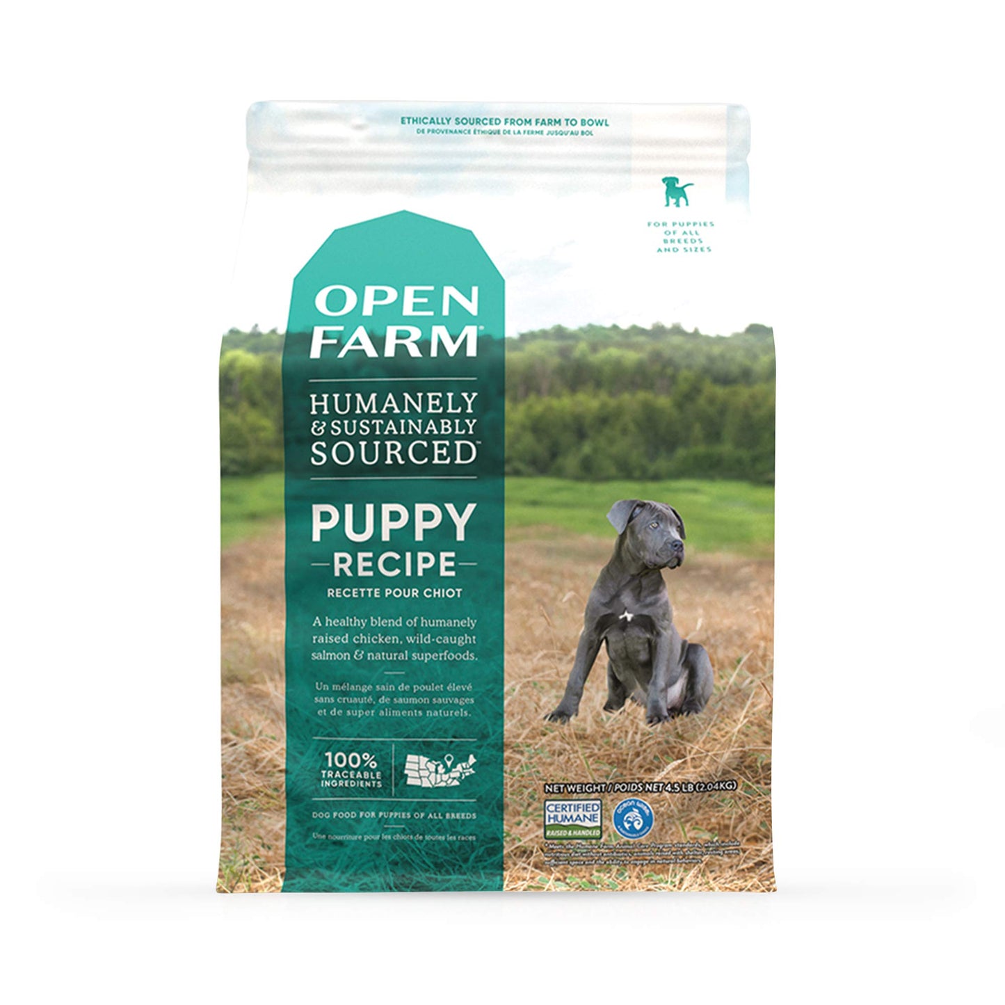 Open Farm Grain-Free Dog Food (Puppy, 4.5 lbs)