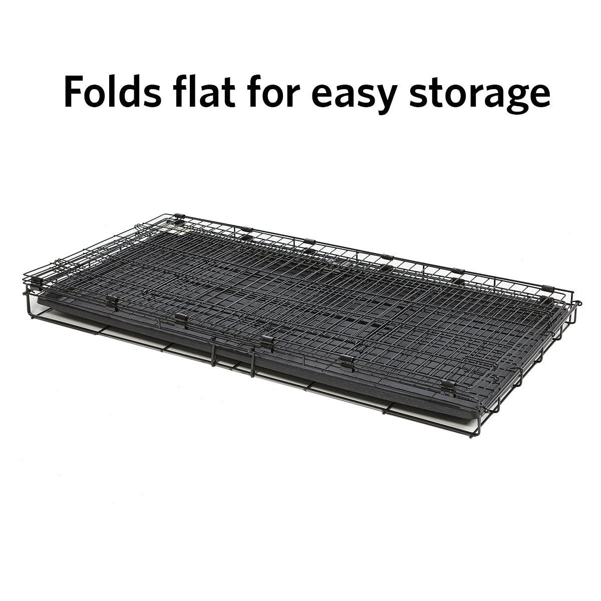 MidWest Homes for Pets Medium Wabbitat Rabbit Cage, Grid Mesh Floor, Removable Tray, Top & Front Door Access, Rust Resistant Finish, No Tools Required