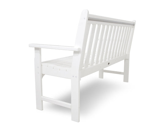 POLYWOOD Vineyard 60" Outdoor Patio Bench, White