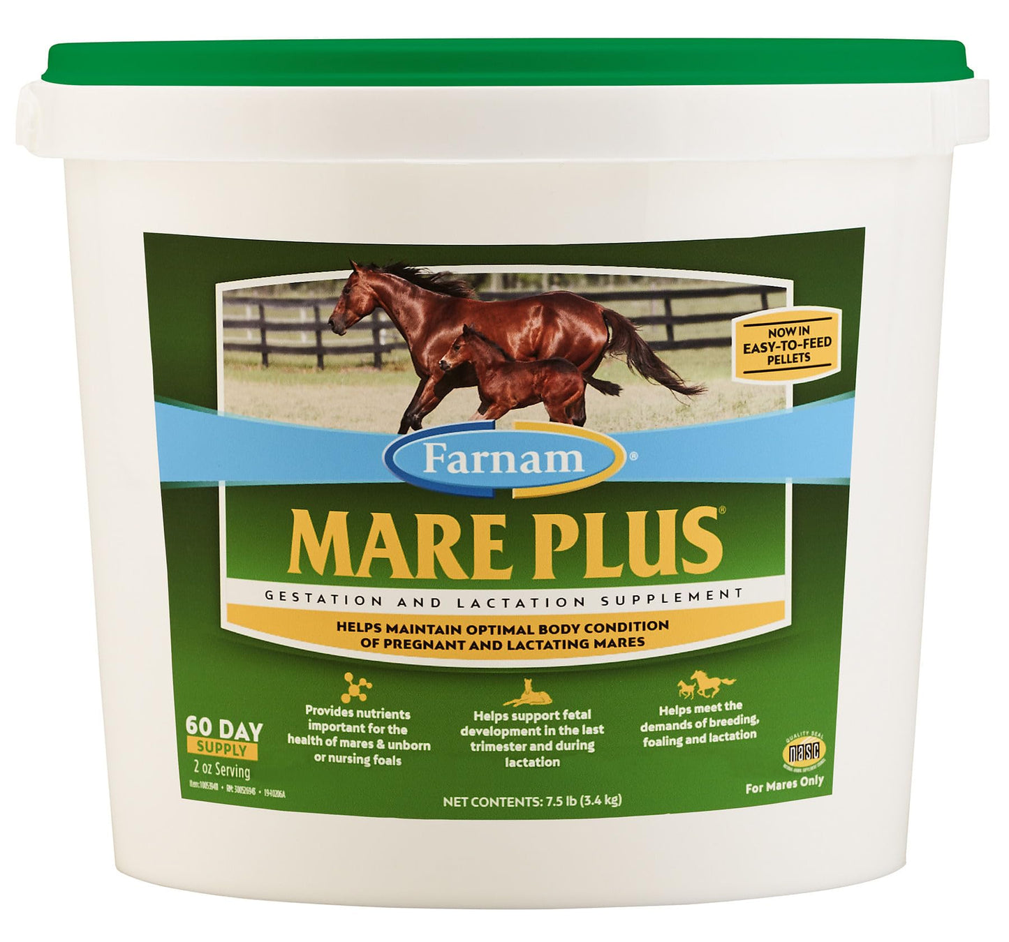 Farnam Mare Plus Gestation & Lactation Supplement 7.5 pounds, 60 Day Supply