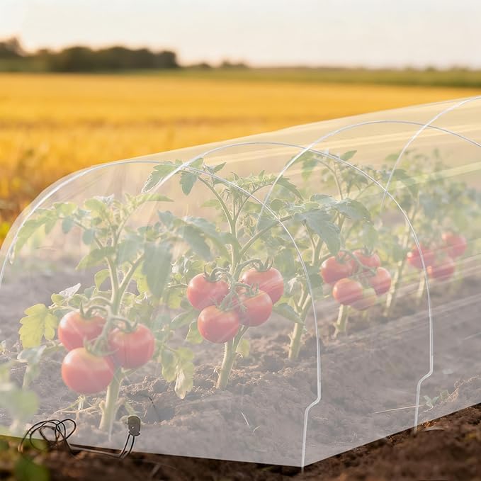 2 in 1 Mini Greenhouse Tunnel, Green Houses for Outside Garden Cloche Cover Garden, Outdoor Green House Kits to Build for Outside Winter