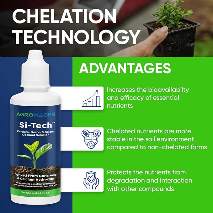 Si-Tech Silica, Mono-Silicic Acid Plant Nutrient Solution with Chelation Technology (4 fl.oz)
