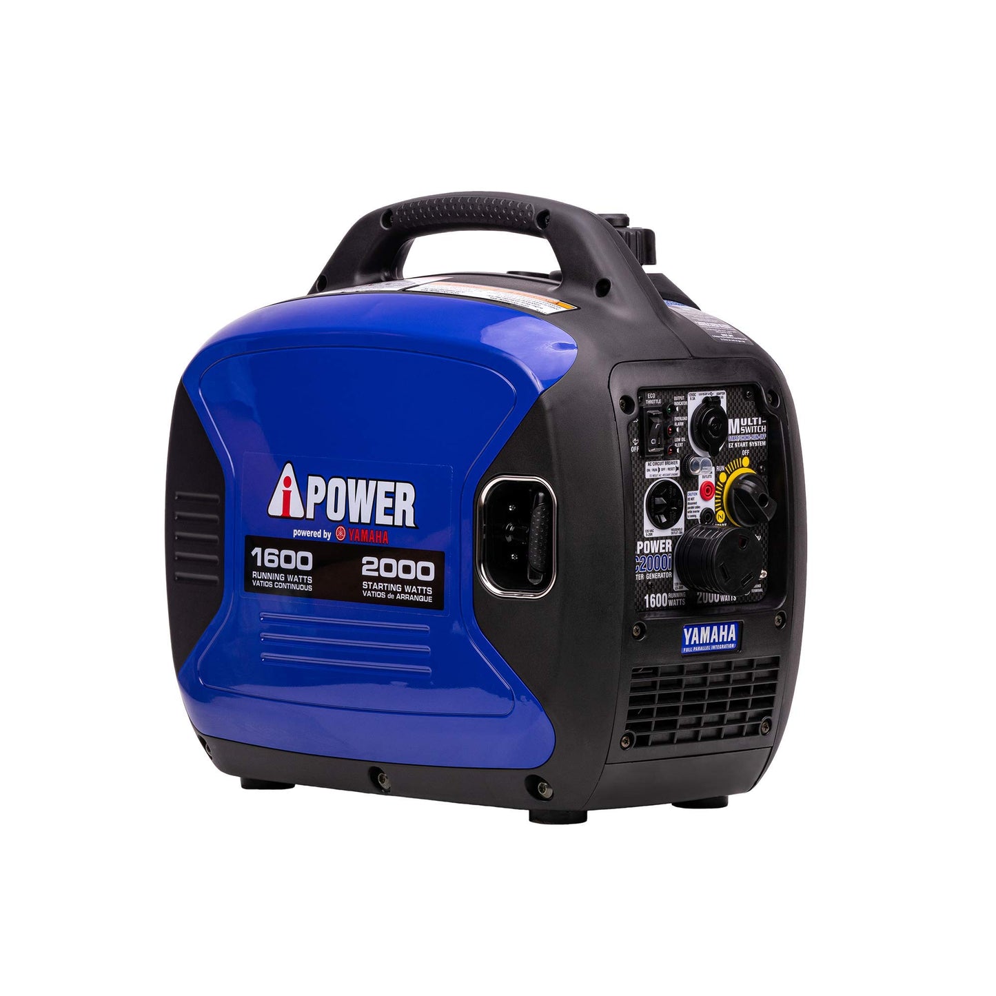 A-iPower Portable Inverter Generator, 2000W Ultra-Quiet Powered By Yamaha Engine RV Ready, EPA Compliant, Ultra Lightweight For Backup Home Use, Tailgating & Camping (SC2000i)