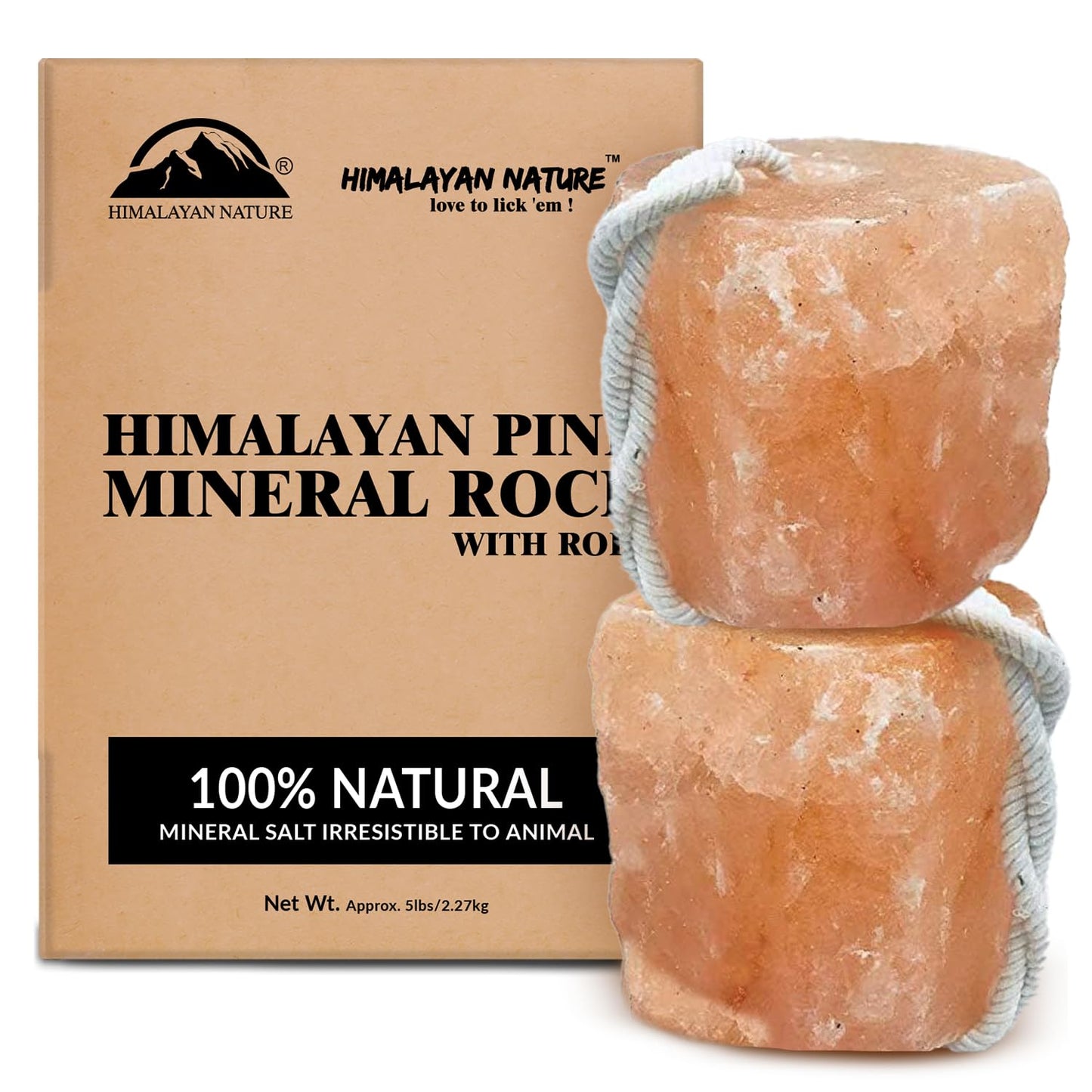 Himalayan Nature Horse Rock Salt, Animal Lick Salt - 8lbs, Elk
