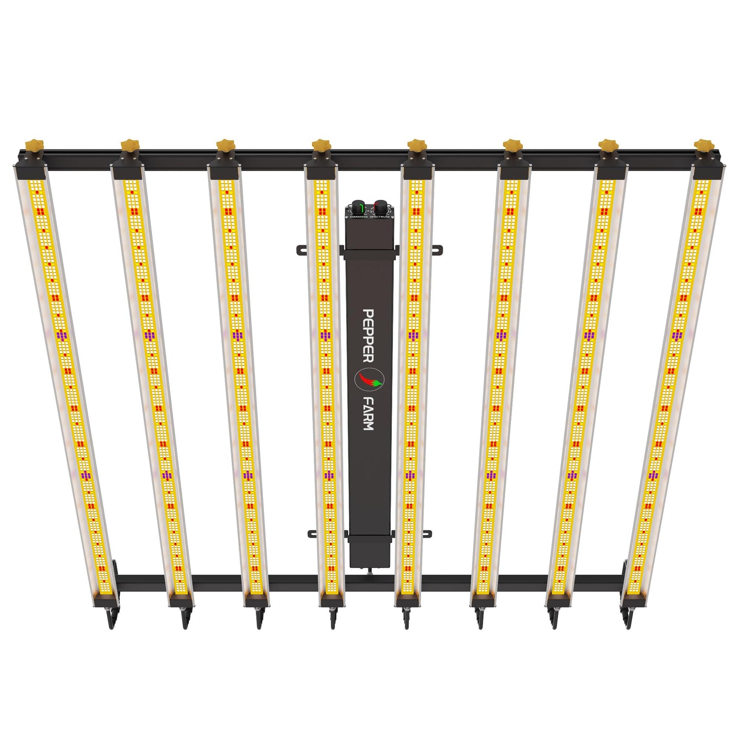PEPPER FARM LED Grow Light PF8000 Dimming Sunlike Full Spectrum Growing Lamps for Seedlings Veg Bloom in Grow Tent Greenhouse Daisy Chain