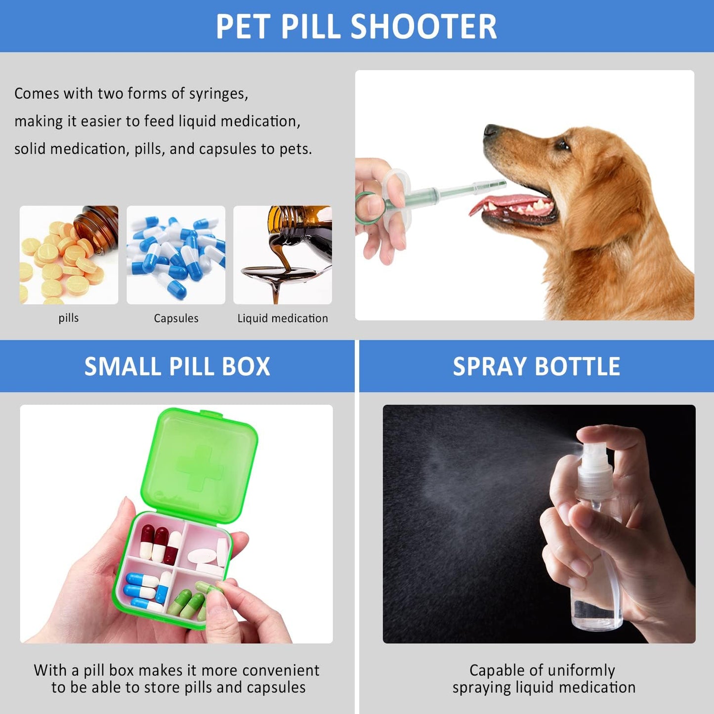 GPUSFAK Pet First Aid Kit for Dogs & Cats - Dog First Aid Kit Pet Emergency Kit with First Aid Supplies for Home Camping Hiking Traveling