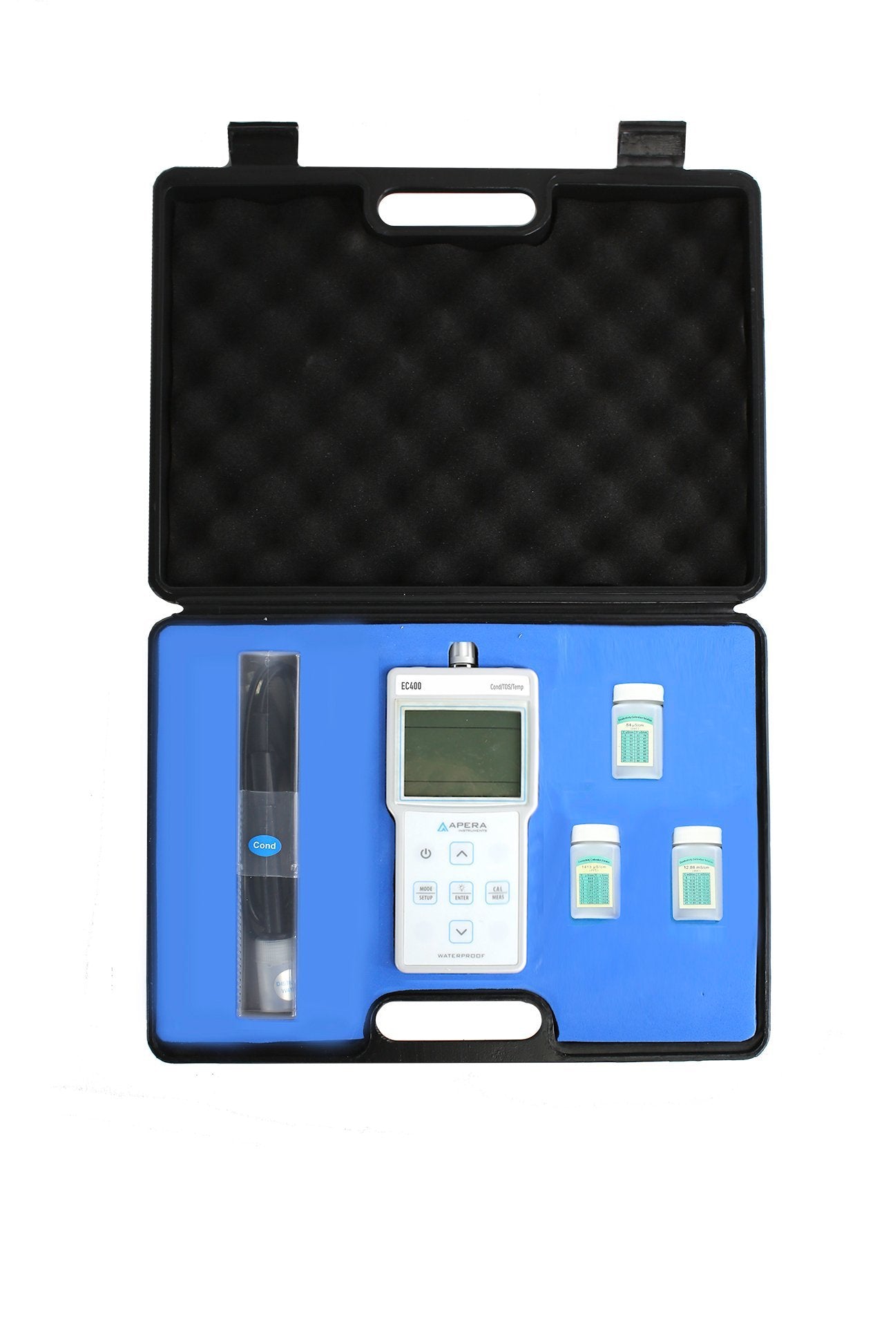 Apera Instruments AI412 EC400 Portable EC (Conductivity)/TDS Meter Kit, 0 to 200.0 MS/cm Measuring Range