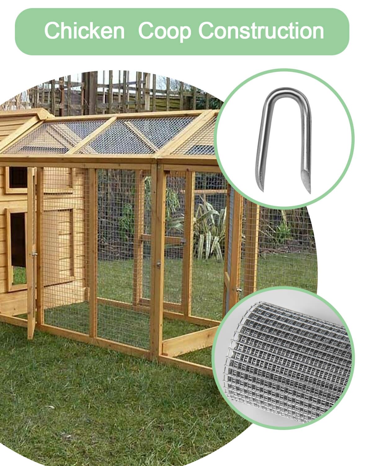 Hardware Cloth 16in x 10ft 1/2 Inch 19 Gauge, Hot-Dipped Galvanized Welded Wire Mesh, Low Carbon Steel, Animal Cage Wire Netting, Garden Wire Mesh