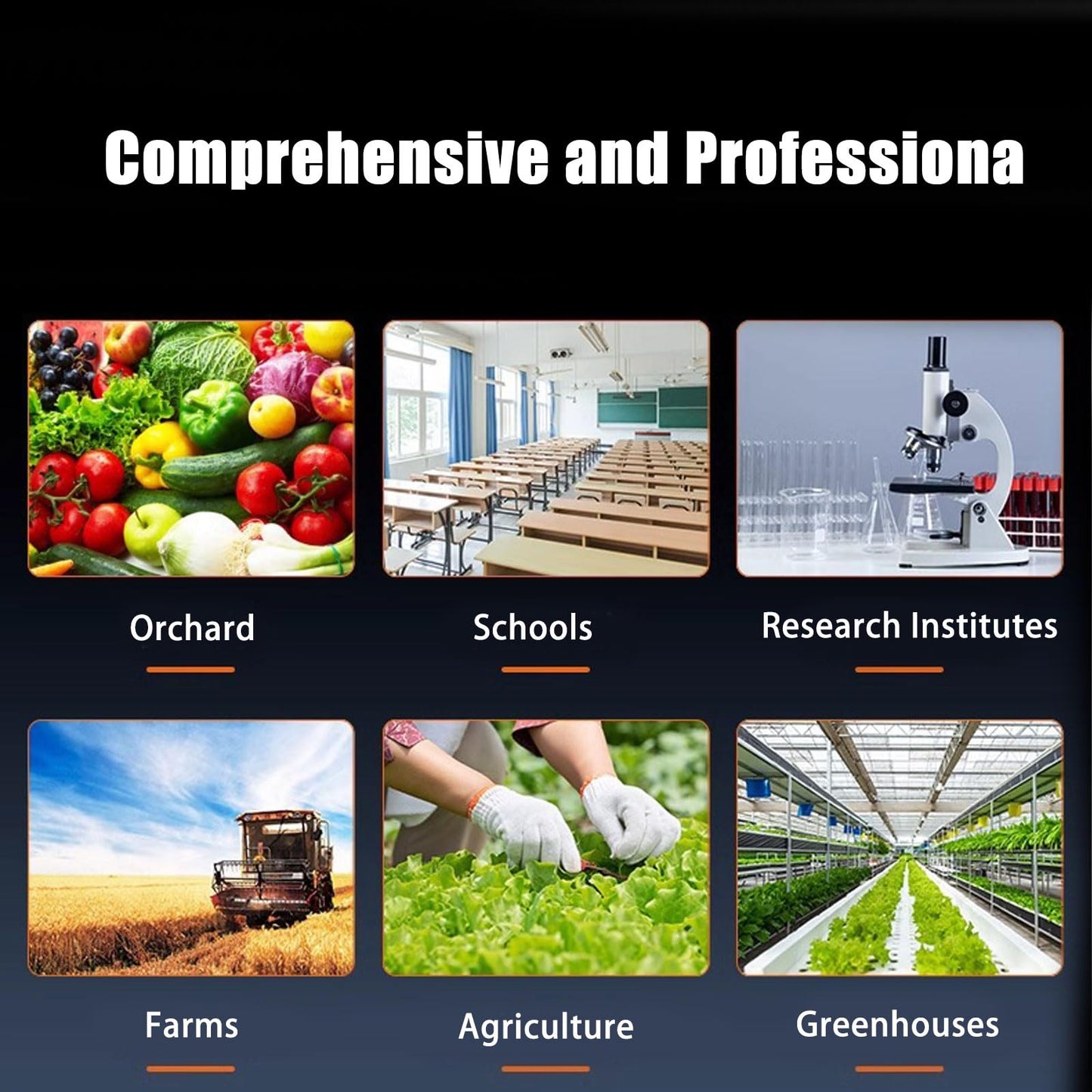 7 in 1 Soil Tester, Nitrogen Phosphorus Potassium NPK Tester, Handheld Soil PH Meter Kit, Temperature, Conductivity, Moisture, EC Meter for Petrochemical, Agriculture