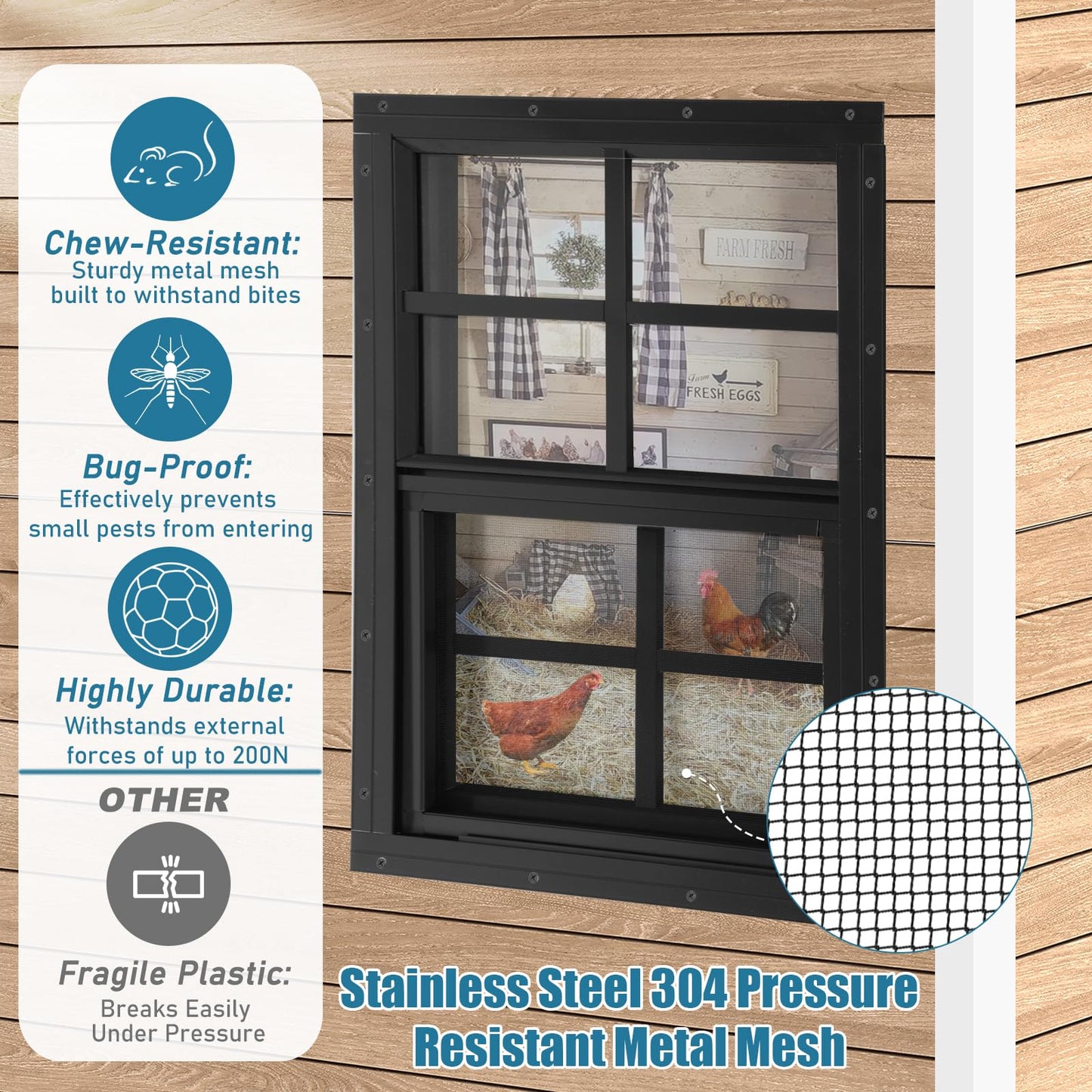 JONRIOX 18" W x 27" H Shed Window,Sliding Window, Aluminum Gray Flush Mount with Tempered Glass and Stainless Steel Screen, Playhouse Window, Chicken Coop Window, Household Window.(Gray 2 Pack)