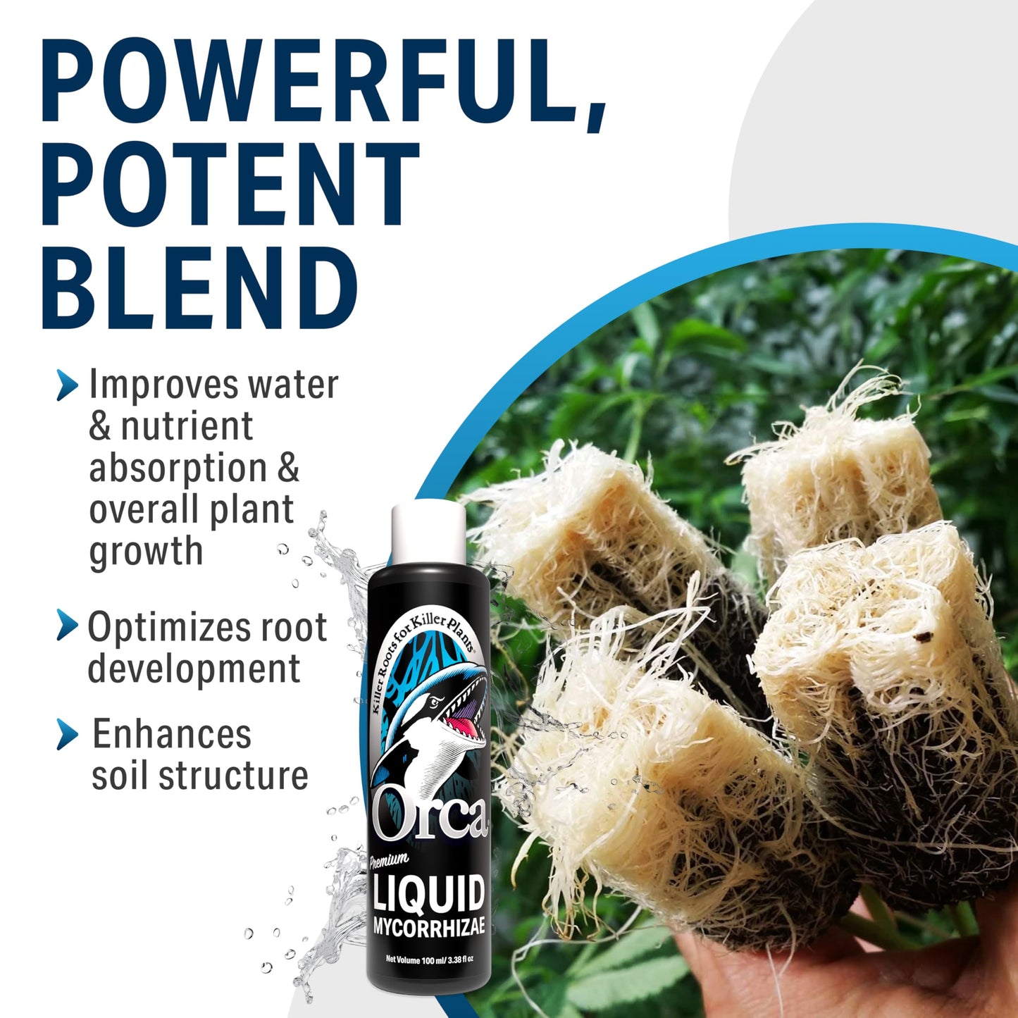 Plant Success 1 Gallon Orca Liquid Mycorrhizae for Plants - Mycorrhizal Fungi Root Stimulator and Booster - Enhance Plant Success with Microbes for Soil