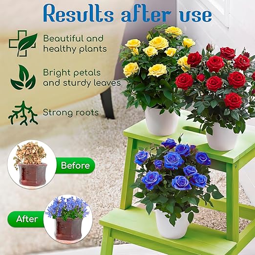 Easy Use Plant Food (12-Pack) | No-Mix Liquid Fertilizer Spikes for Indoor Plants & Flowers | Self-Feeds for 15 Days | Bloom Booster for All Houseplants | Made in The USA